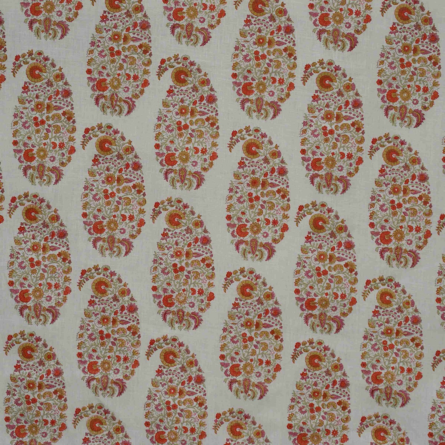 Paisley - Rust & Green