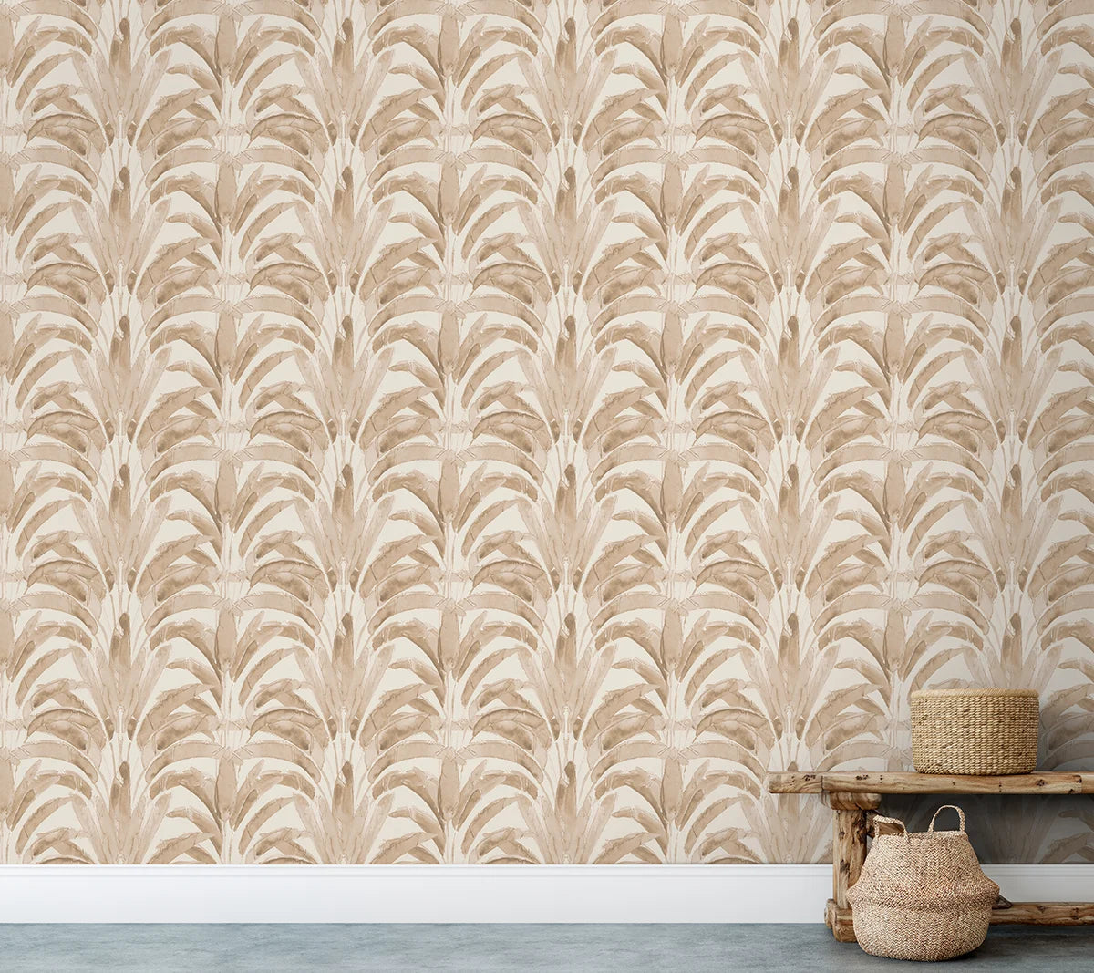 Palms Wallpaper - Sepia