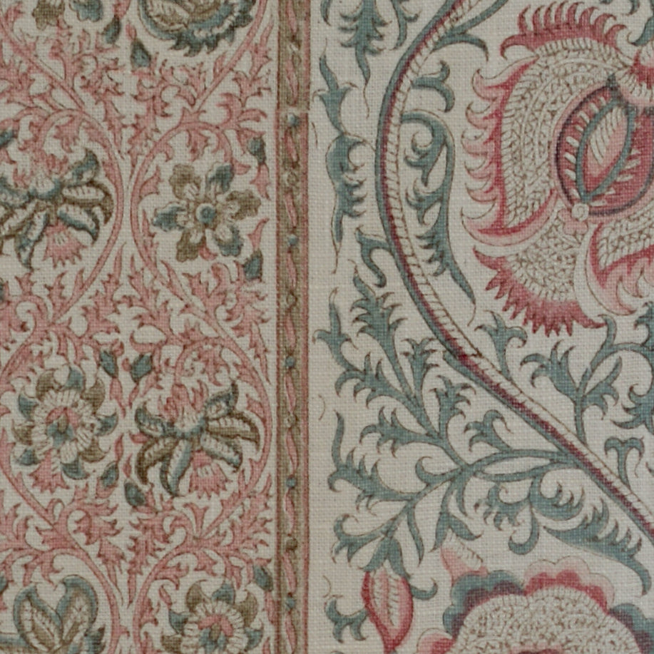 Palampore Stripe - Oyster / Celeste