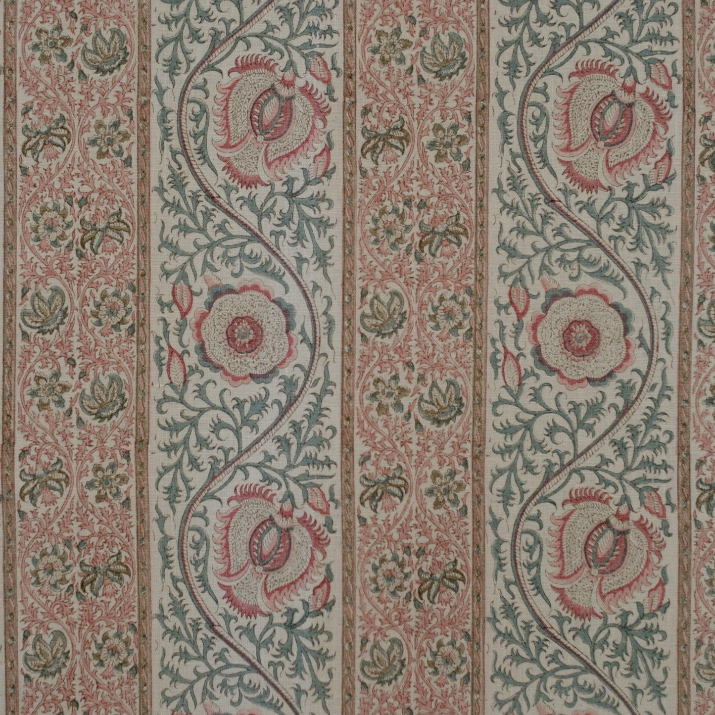 Palampore Stripe - Oyster / Celeste
