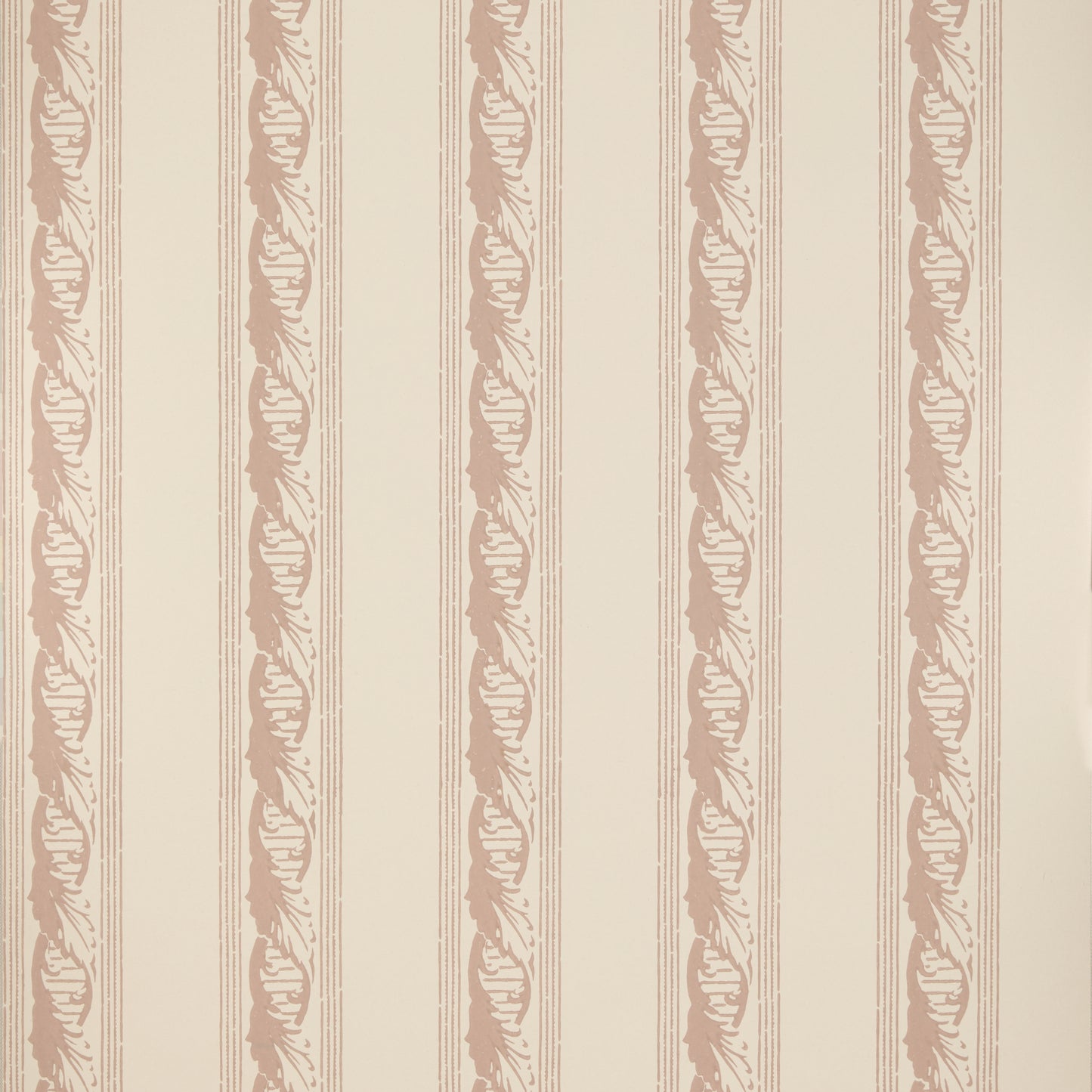 Palantine Stripe Piccola Wallpaper - Powder on Crema