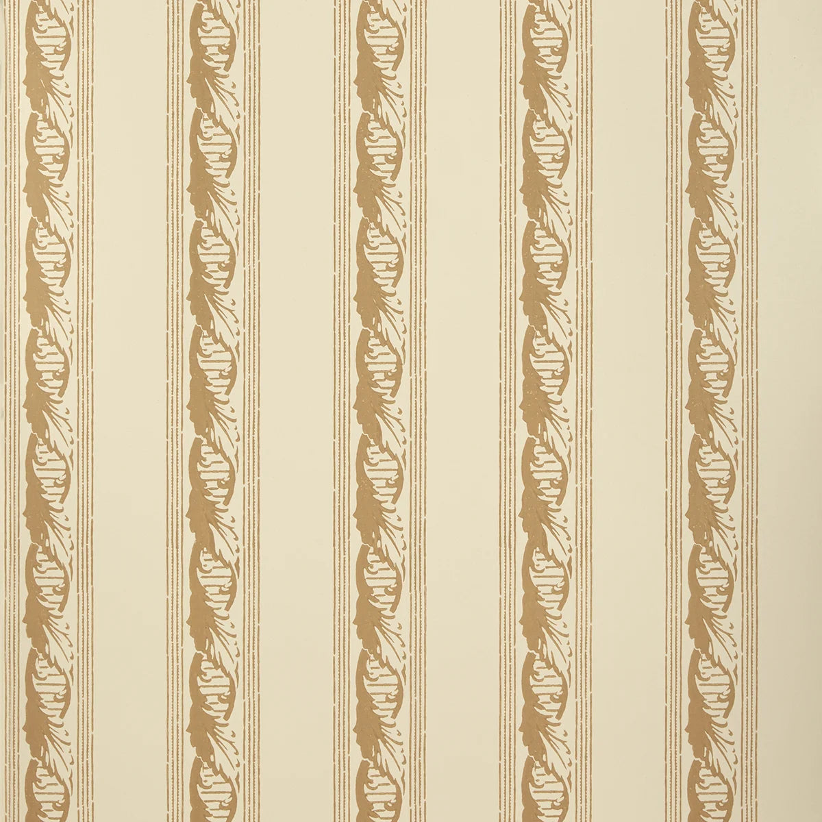 Palantine Stripe Piccola Wallpaper - Palomino on Crema