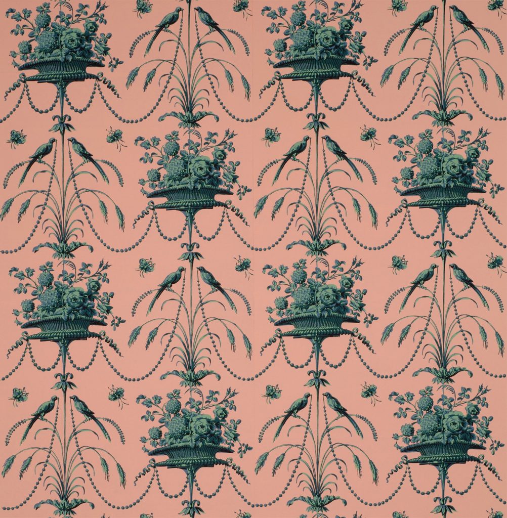 Parakeets and Pearls Wallpaper - A