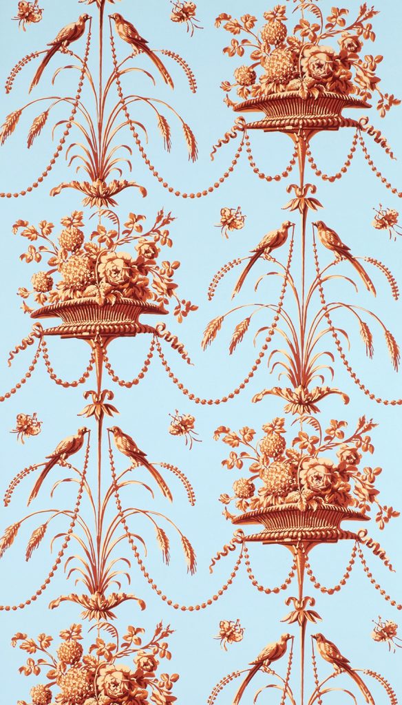 Parakeets and Pearls Wallpaper - D