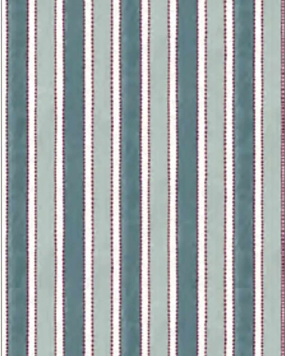 Picot Stripe Wallpaper - Lake Blue