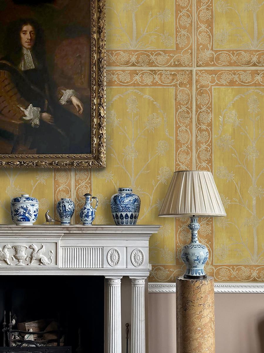 Plumbago Tree Wallpaper - Florentine Yellow