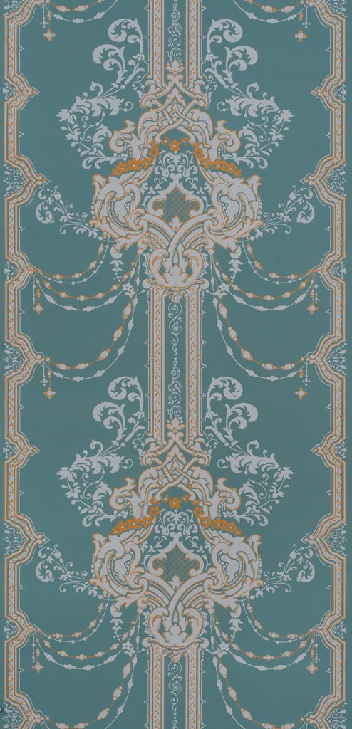 Rococo Strapwork Wallpaper - D
