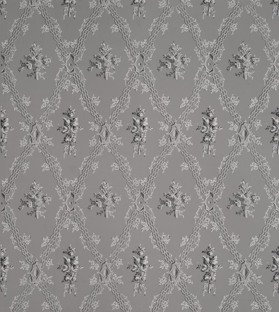 Tussie Mussie Trellis Wallpaper - A