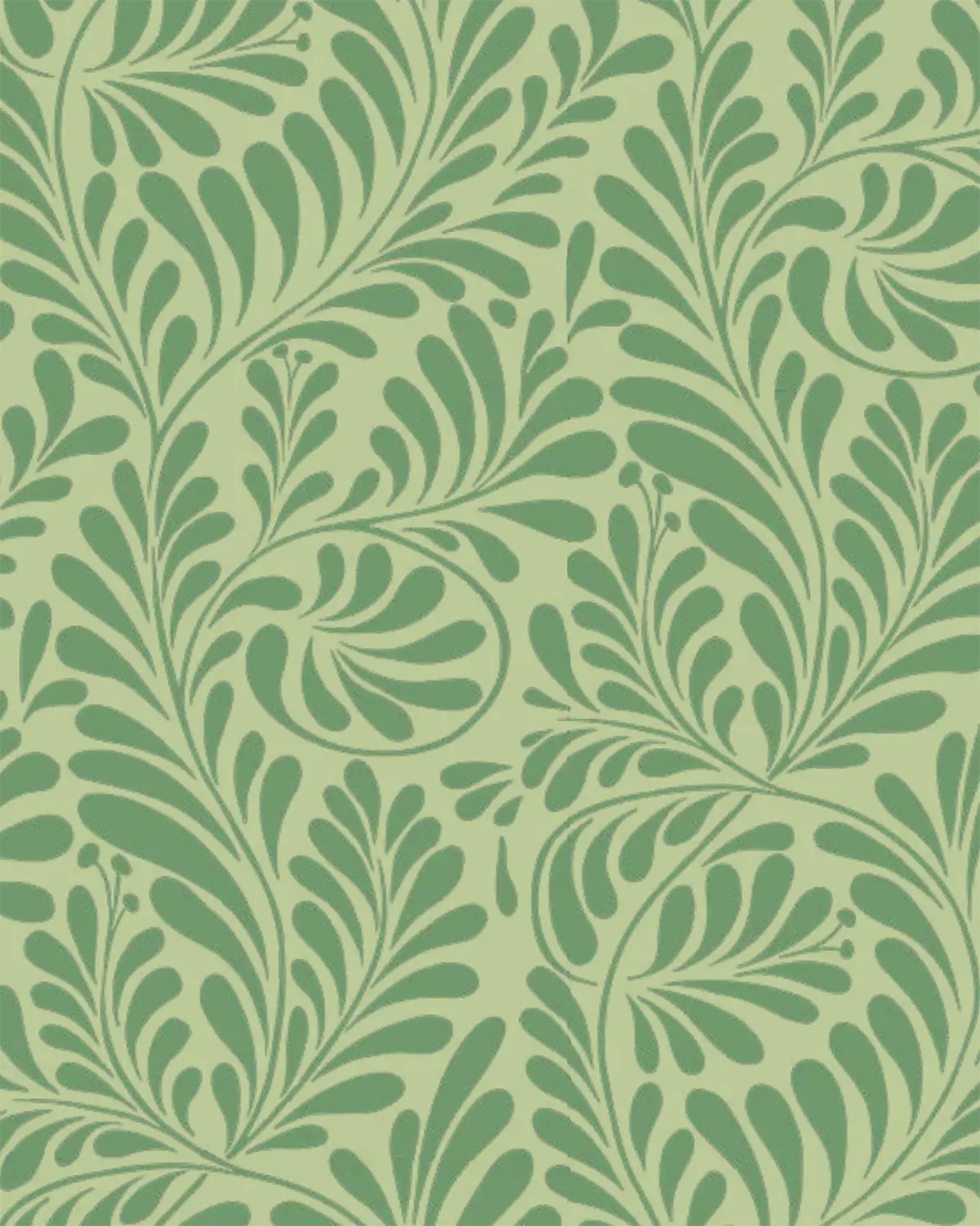 Whistlers Wood - Digital - Bright Green on Light Green