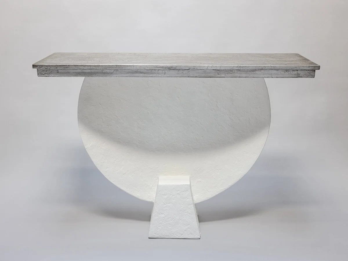 Shell Console - White Plaster