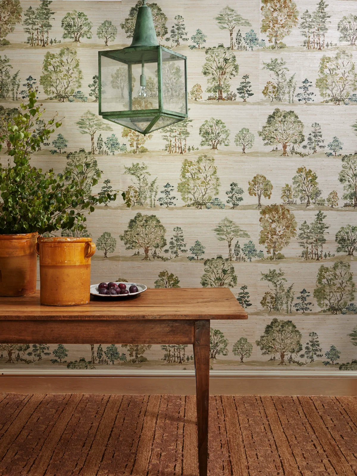 Sylvan Grasscloth Wallpaper - Pine