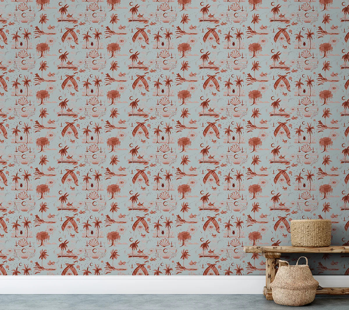 Toile Wallpaper - Rusty