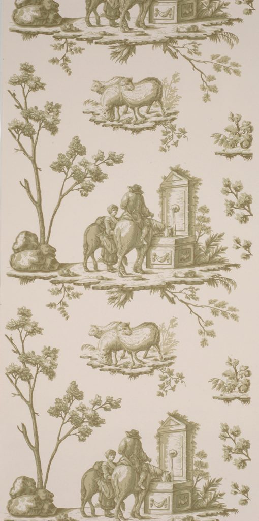 Toile de la Fontaine Wallpaper - D