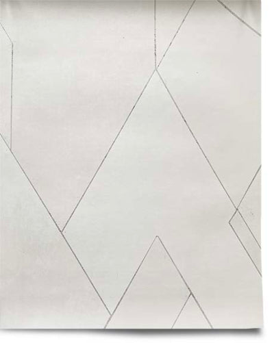 Triangulation Wallpaper - Silvered
