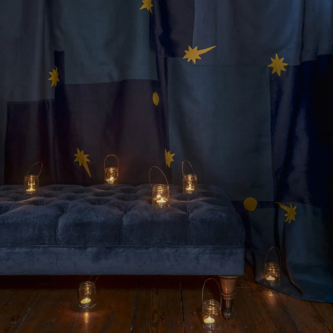 Venetian Linen Velvet - Midnight Blue
