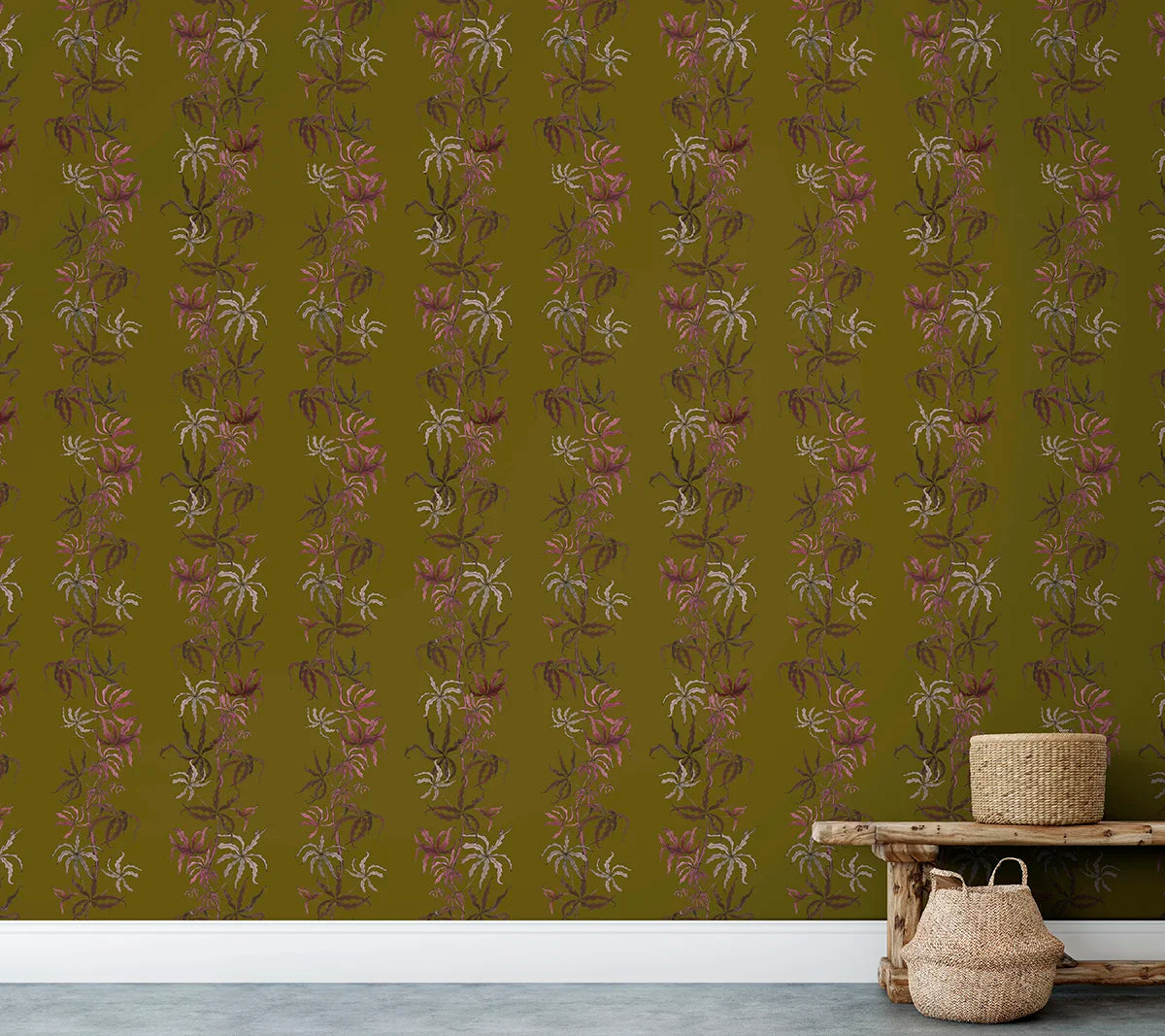 Vertical Fern Wallpaper - Kelp