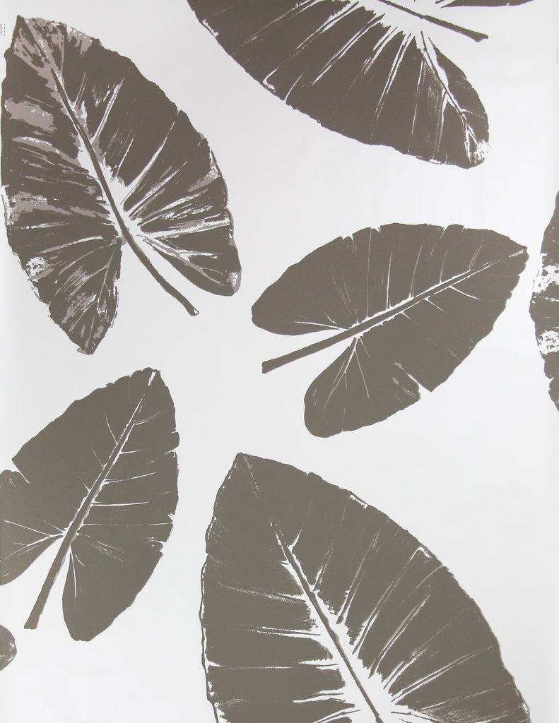 Banana Leaves Wallpaper - Taupe