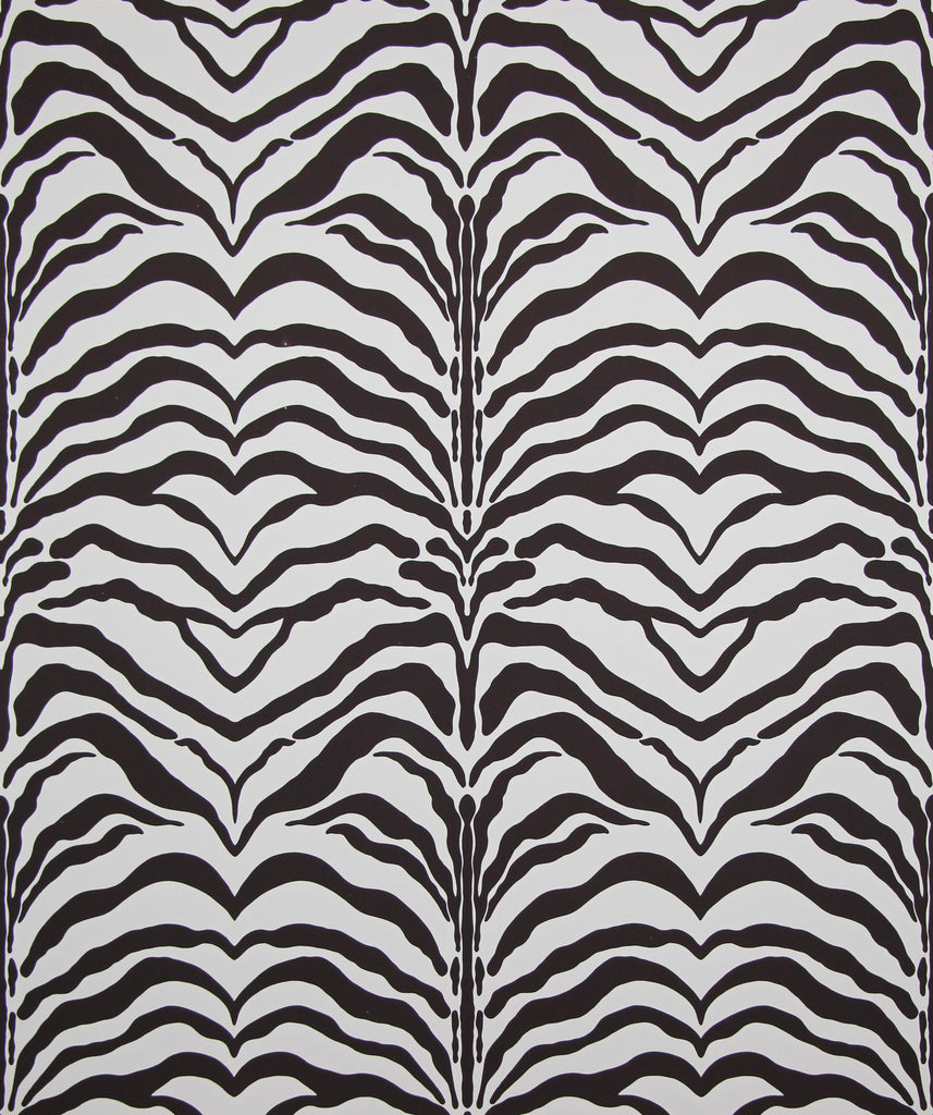 Zebrine Wallpaper - Brown/White