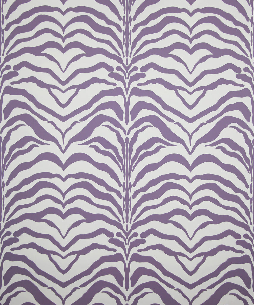 Zebrine Wallpaper - Purple/White