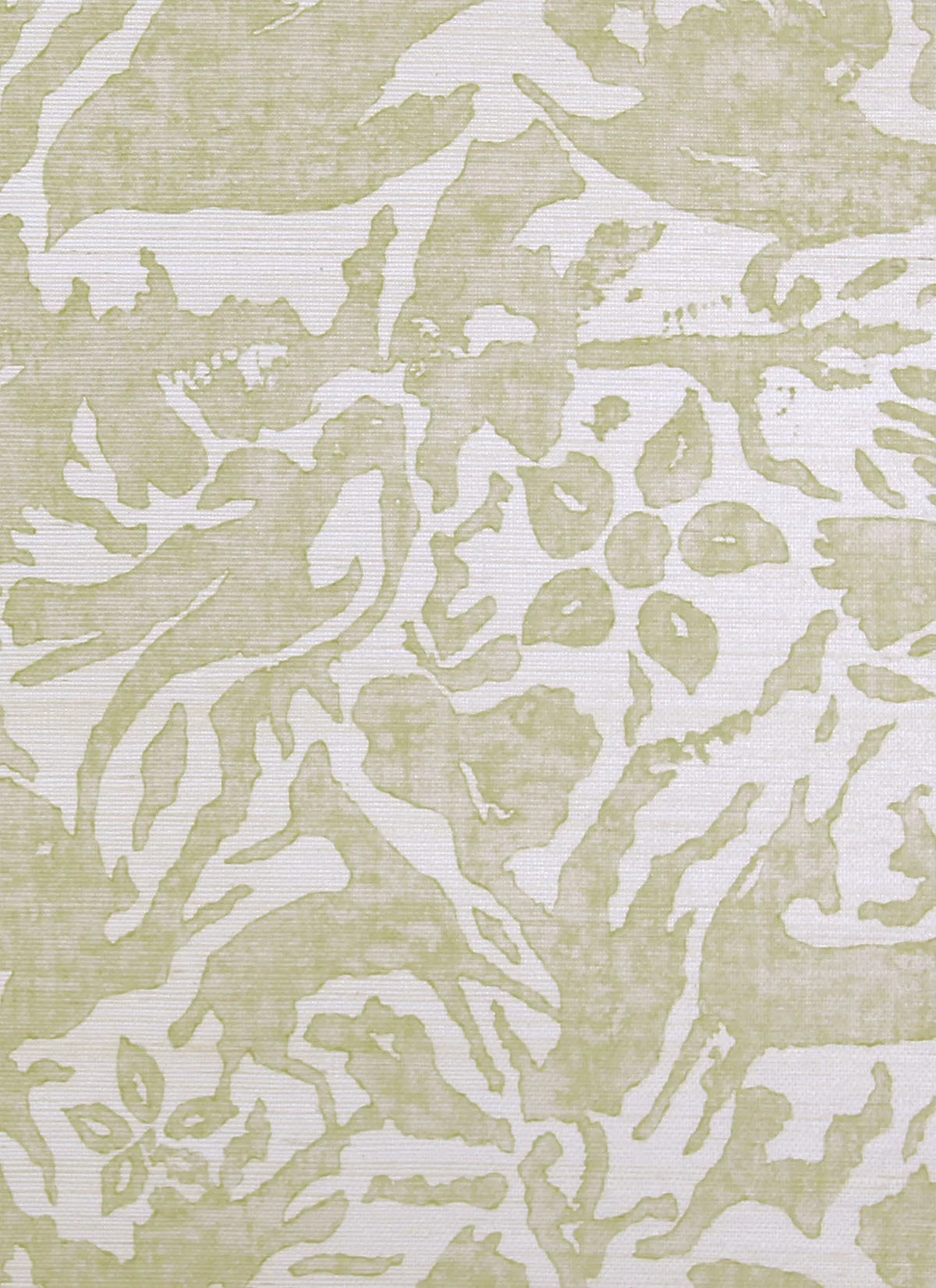 Antelope & Flower Wallpaper - Green