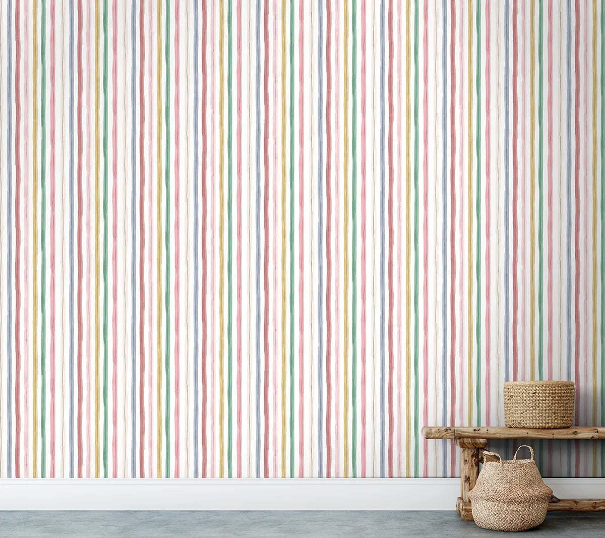 Wide Stripe Wallpaper - Summer