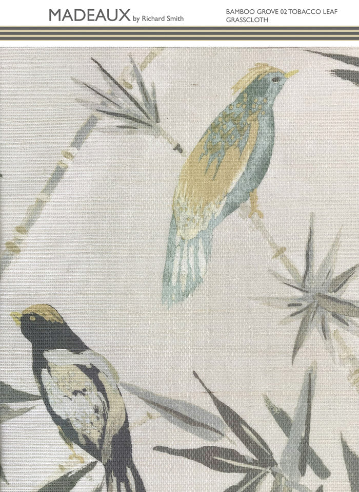 Bamboo Grove Wallpaper - Tobacco Leaf