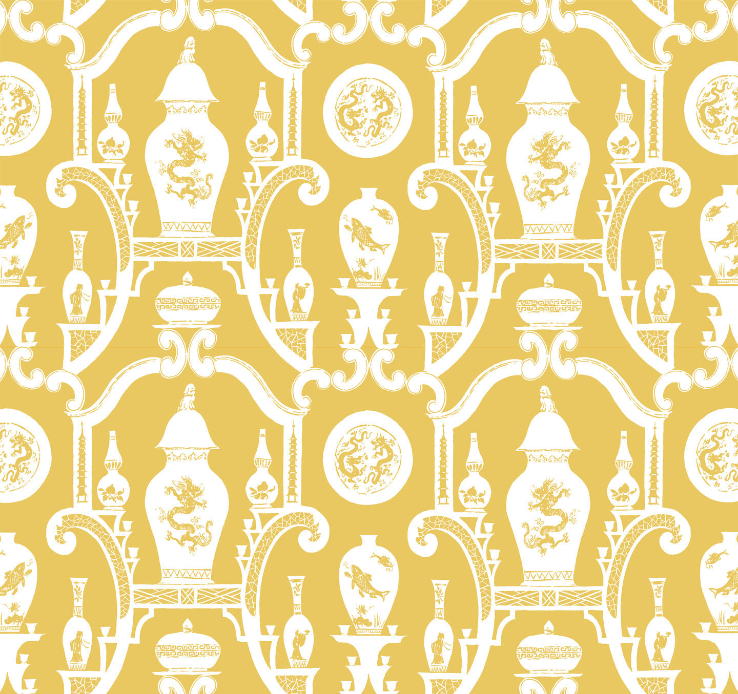 Cathay Wallpaper - Imperial Yellow