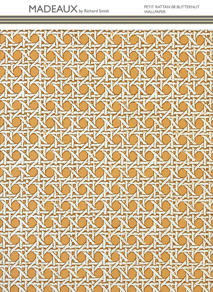 Petit Rattan Wallpaper - Butternut