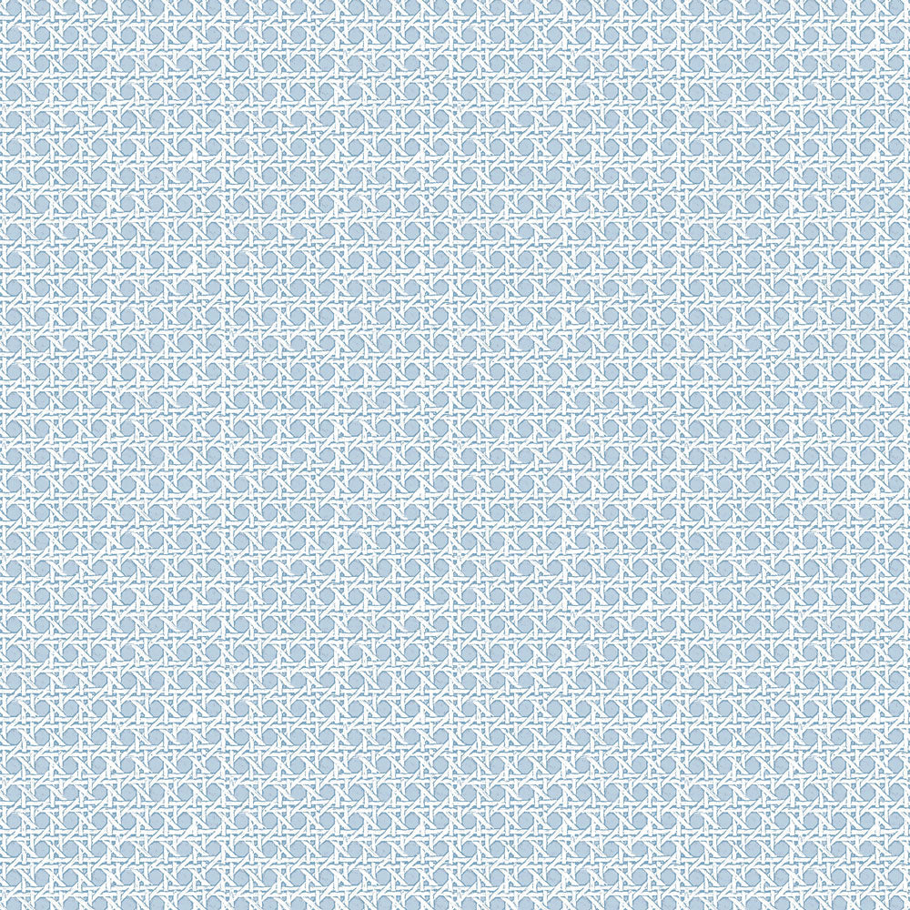 Rattan Grasscloth Wallpaper - Blue
