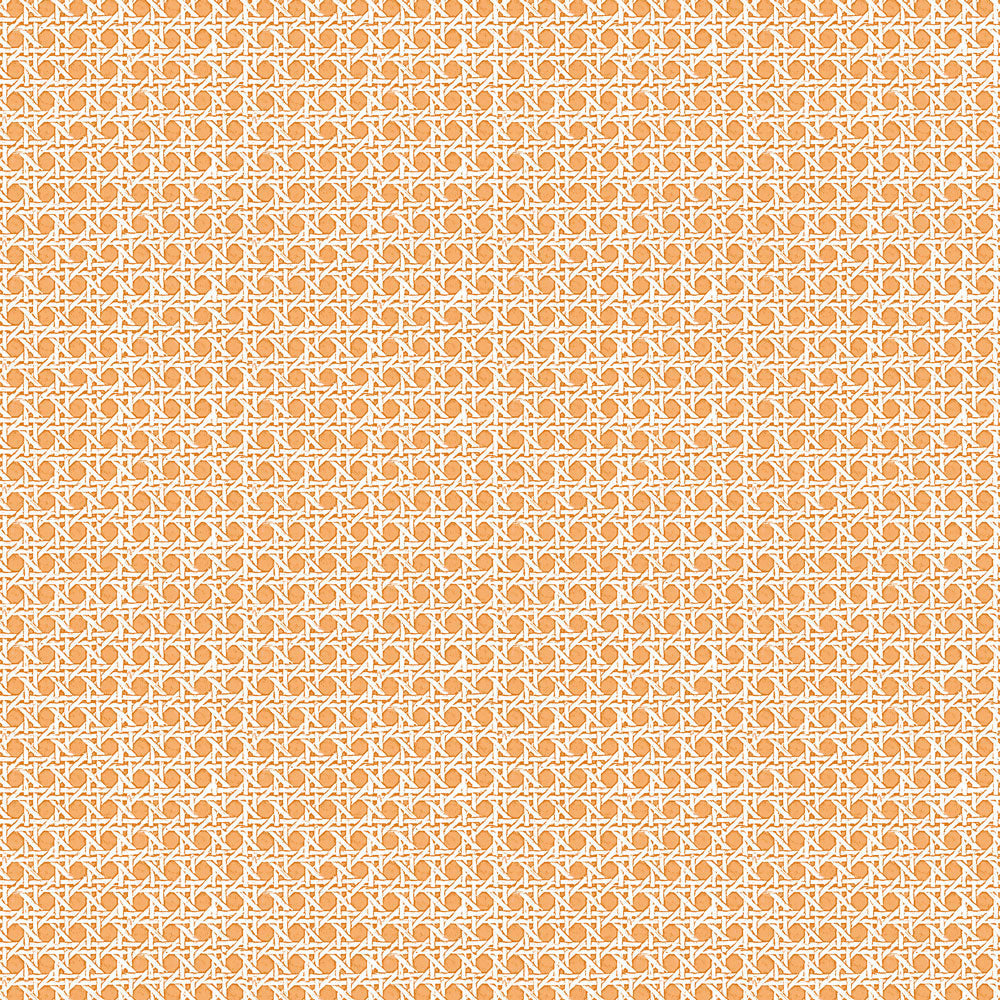 Rattan Grasscloth Wallpaper - Pumpkin