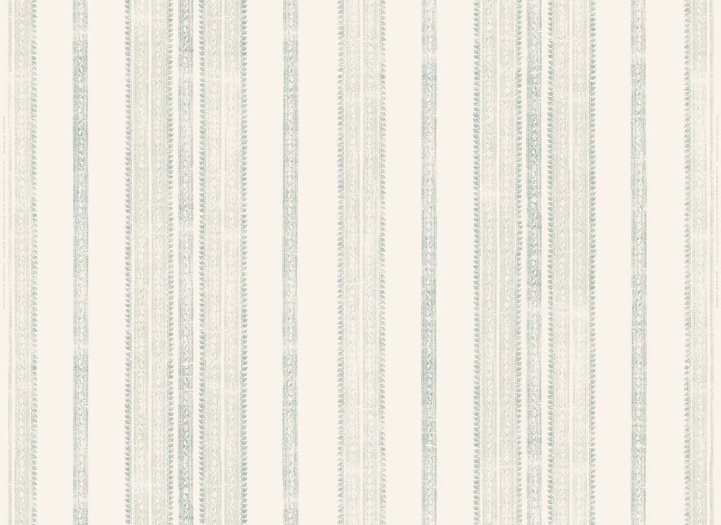 Surat Stripe Wallpaper - Ocean/Jade