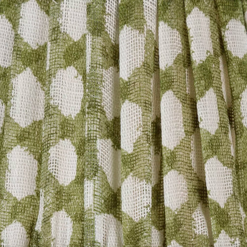 Wicker Lampshade Fabric - Green