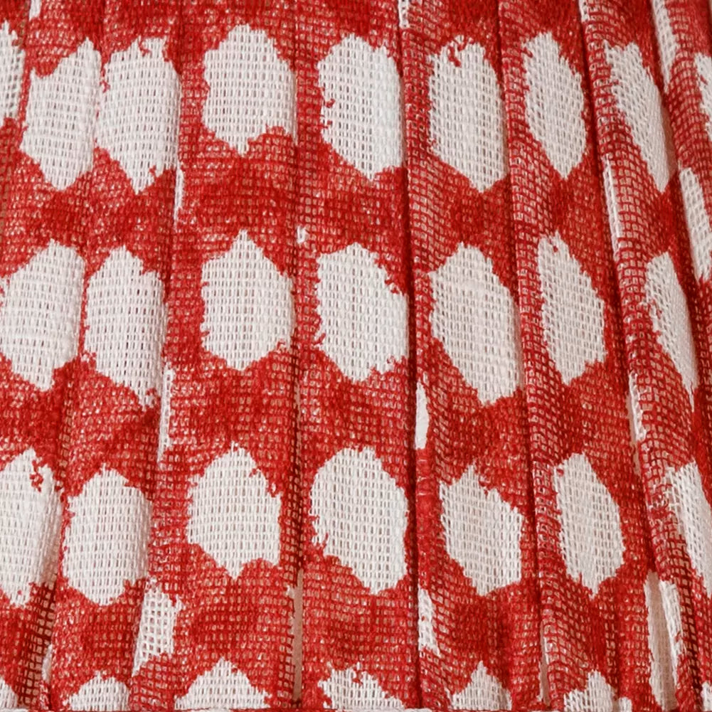 Wicker Lampshade Fabric - Red