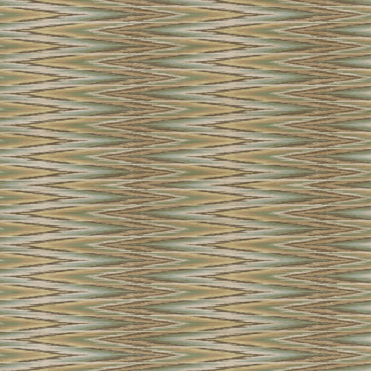 Ziggery Grasscloth Wallpaper - Taupe and Teal