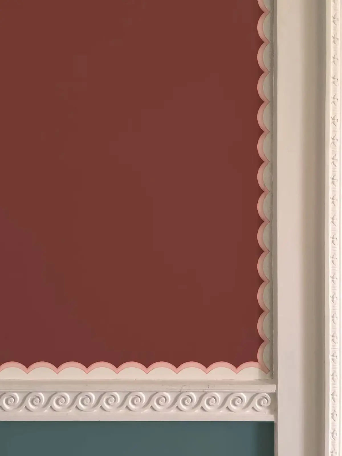 Scalloped Wallpaper Border - Pink
