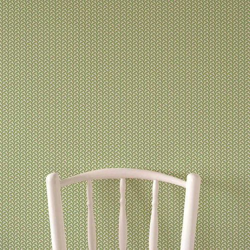 Tiny Tulips Wallpaper - Green
