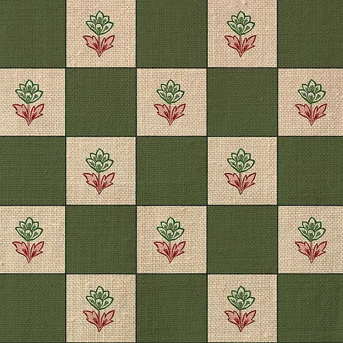 Indian Checks - Green