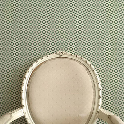 Little Lattice Wallpaper - Green
