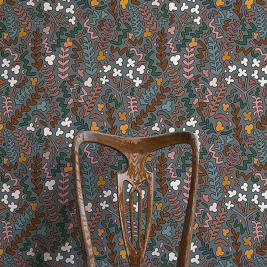 Fields Of Joy Wallpaper - Grey