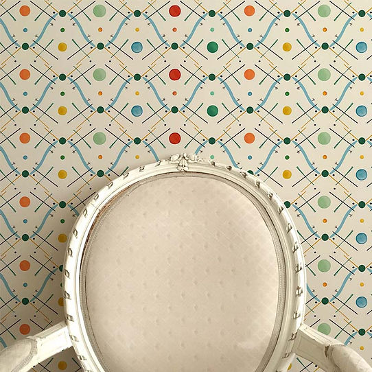 Improvisation No. 1 Wallpaper - Blue