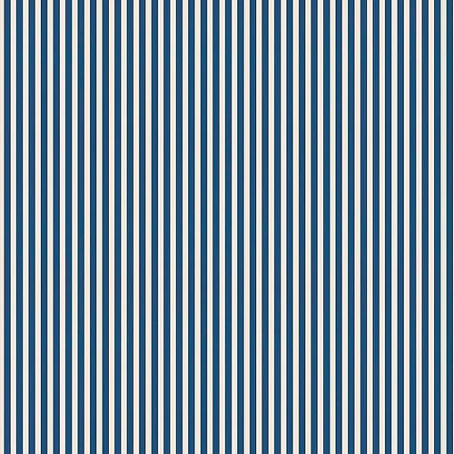 Tuscan Stripes Wallpaper - Blue & Oatmeal