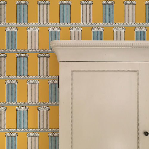 Pillars Wallpaper - Yellow