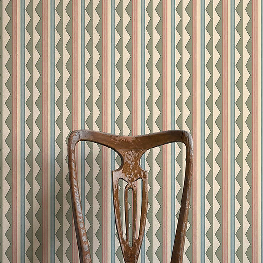 Bloomsbury Stripes Wallpaper - Autumn Green
