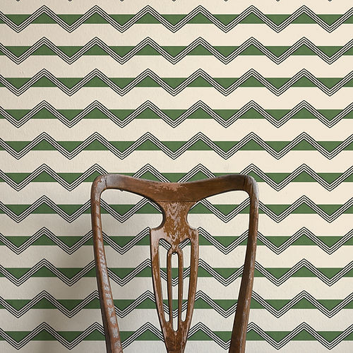 Moroccan Stripes Wallpaper - Green