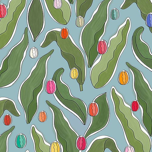 Tulips Festival Wallpaper - Blue