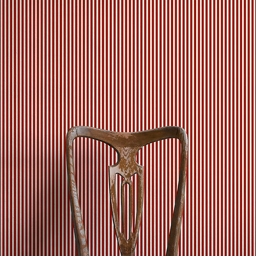 Tuscan Stripes Wallpaper - Red