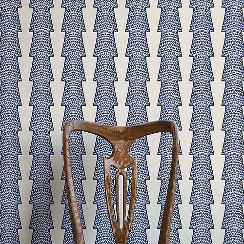 Spot And Arrow Wallpaper - Blue