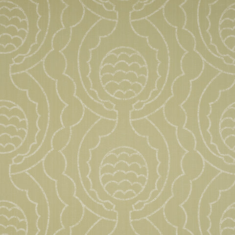 Artichoke Crown Wallpaper - Almond Cream