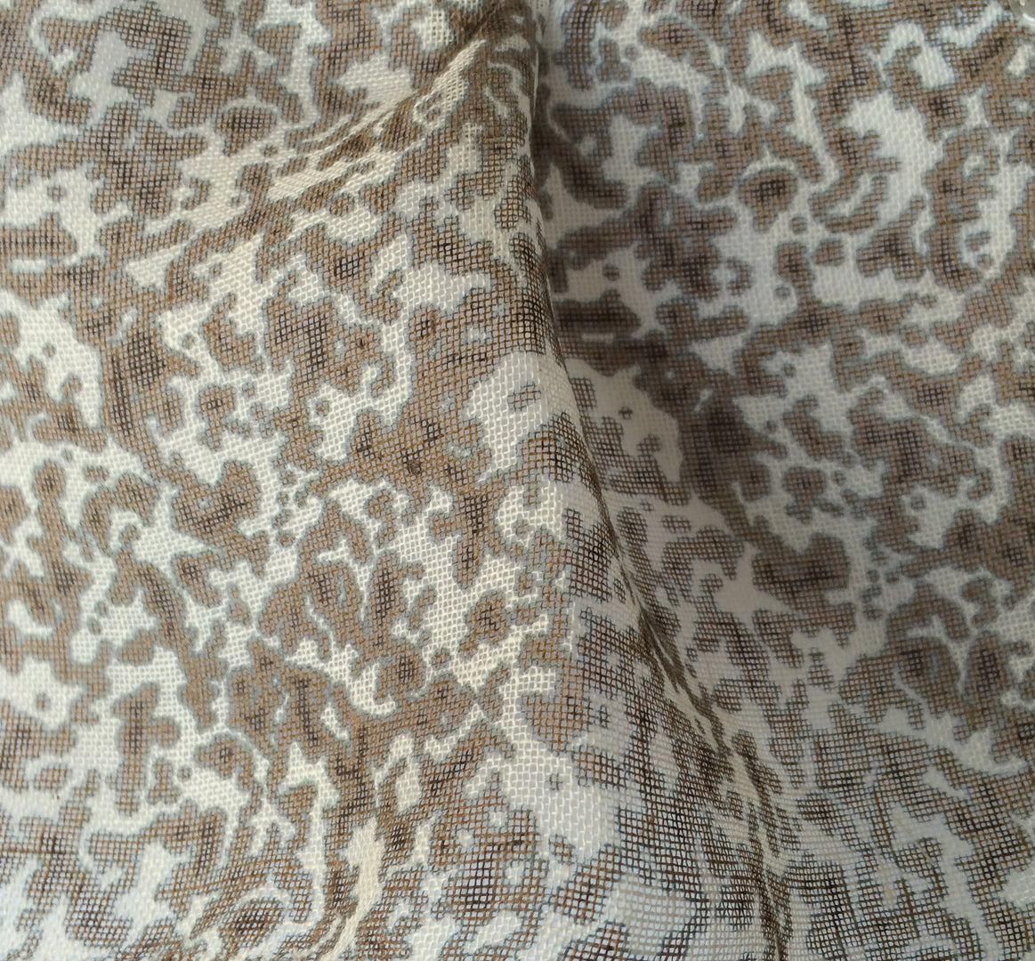 Mokume - Brown on Linen Casement