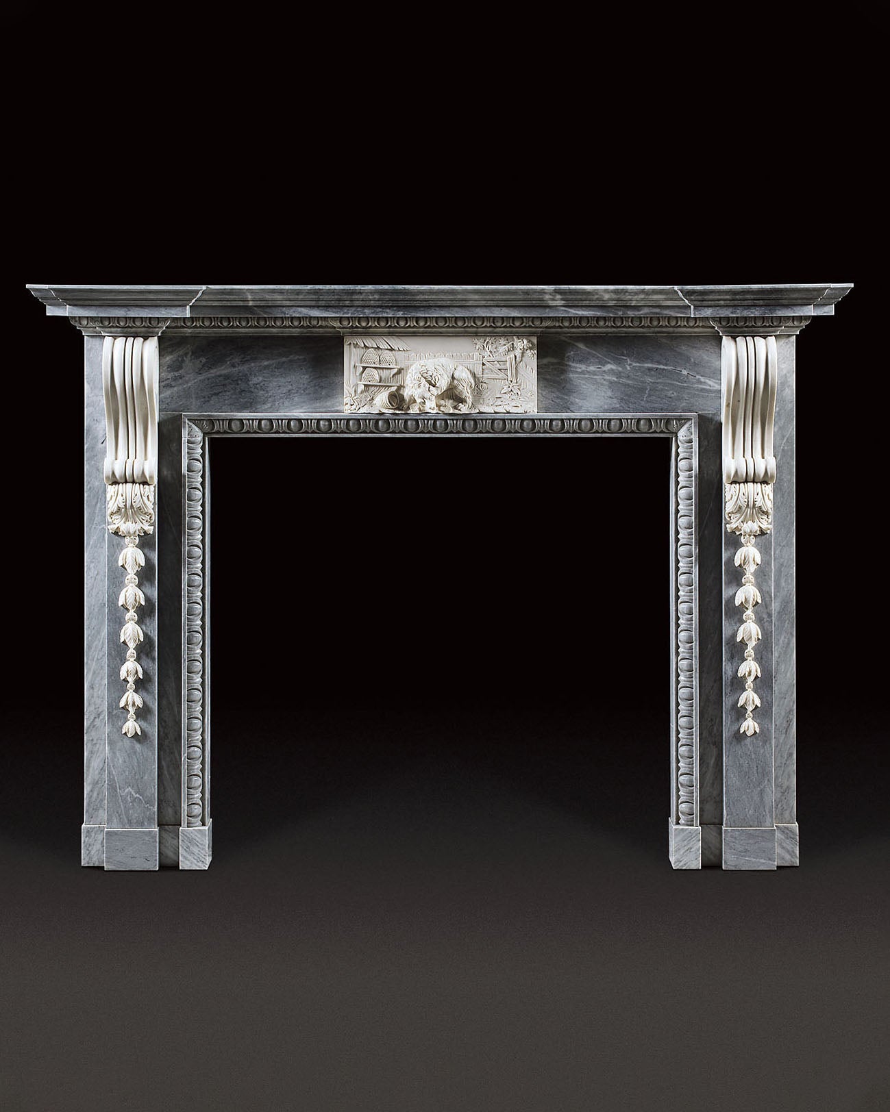 Bradley Chimneypiece - Bardiglio Marble